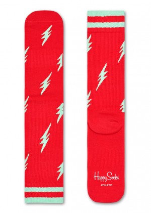 Happy Socks Turn Flash Socken Unisex Rot | Schweiz 36458SXBT