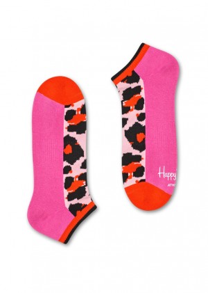 Happy Socks Turn Leopard Low Socken Unisex Rosa Leopard | Schweiz 76294RGKE