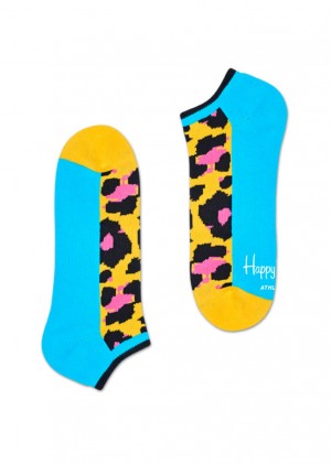 Happy Socks Turn Leopard Low Socken Unisex Gelb Leopard | Schweiz 60457TGYI