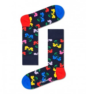 Happy Socks Very Cherry Mickey Socken Unisex Navy | Schweiz 49805PJCX