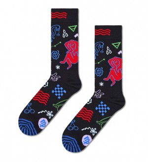 Happy Socks Virgo Socken Unisex Schwarz | Schweiz 32195FDLV