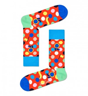 Happy Socks Winner Dot Socken Unisex Dunkelorange | Schweiz 49713PRKA