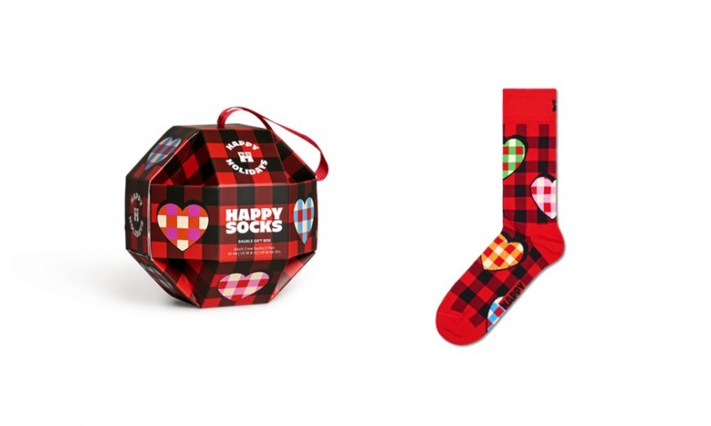 Happy Socks 1-Pack Bauble Gift Set Unisex Rot | Schweiz 04537JZRU