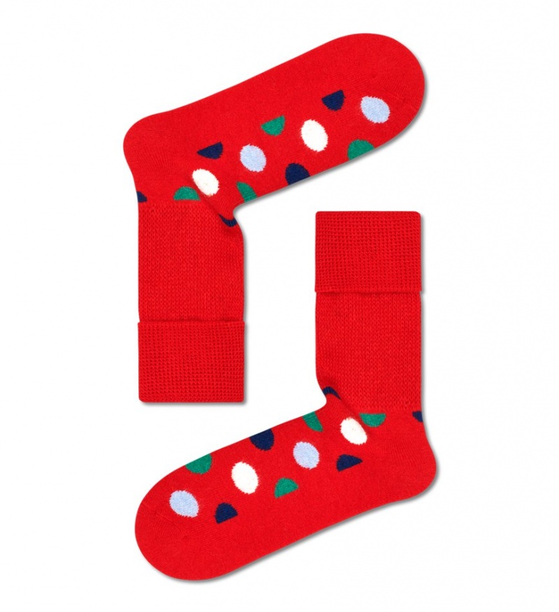 Happy Socks 1-Pack Holiday Cozy Gift Set Unisex Dunkelrot | Schweiz 63042GMSO