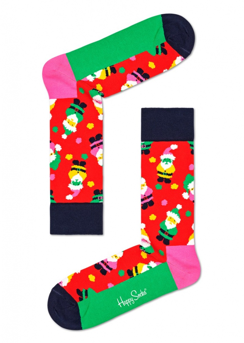 Happy Socks 1-Pack Santa Socks Gift Set Unisex Rot | Schweiz 59341WAIZ