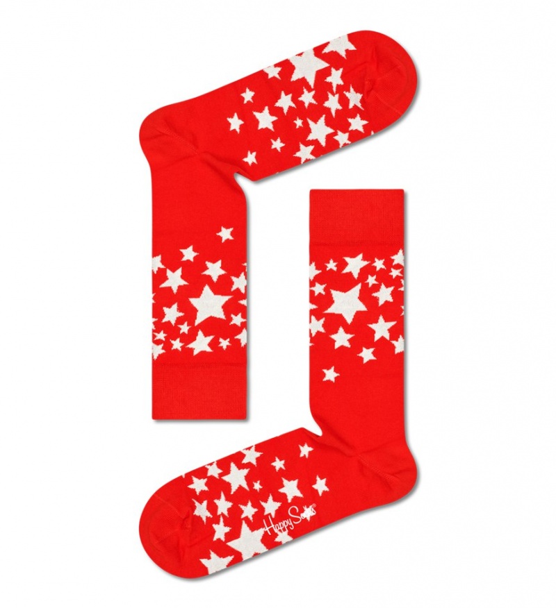 Happy Socks 1-Pack Stars Gift Set Unisex Rot | Schweiz 81732DLMV