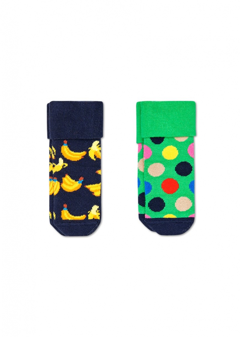 Happy Socks 2-Pack Banana Terry Socken Kinder Mehrfarbig | Schweiz 09763TFZE