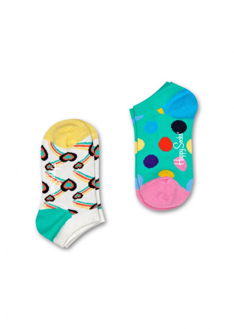 Happy Socks 2-Pack Big Dot Low Socken Kinder Mehrfarbig | Schweiz 40169PCUD