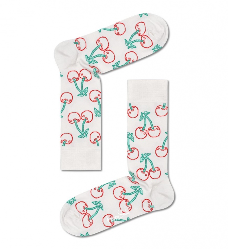 Happy Socks 2-Pack Cherries Socks Gift Set Unisex Blau | Schweiz 49850QAJR