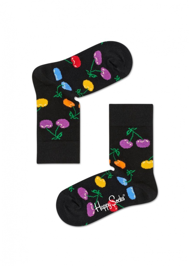 Happy Socks 2-Pack Cherry Socken Kinder Schwarz | Schweiz 68924MLIU