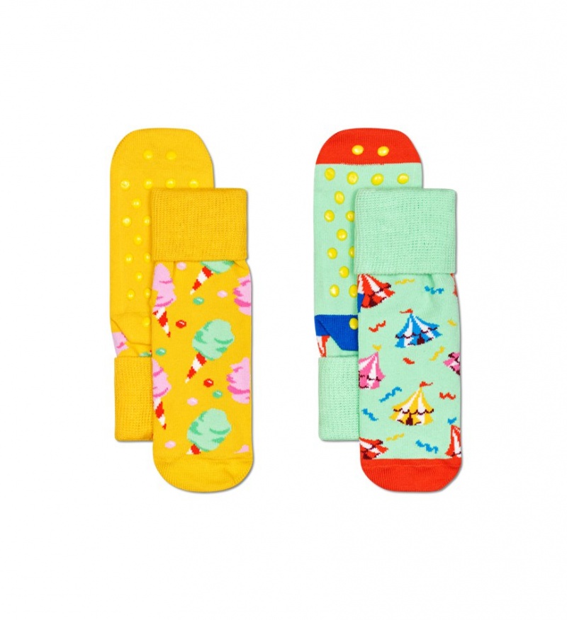 Happy Socks 2-Pack Circus Anti Slip Socken Kinder Mehrfarbig | Schweiz 87021UMHD