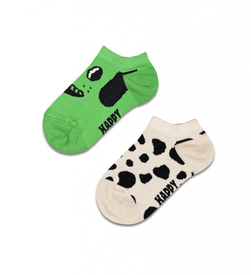 Happy Socks 2-Pack Dog Low Socken Kinder Grün | Schweiz 49815MPYC