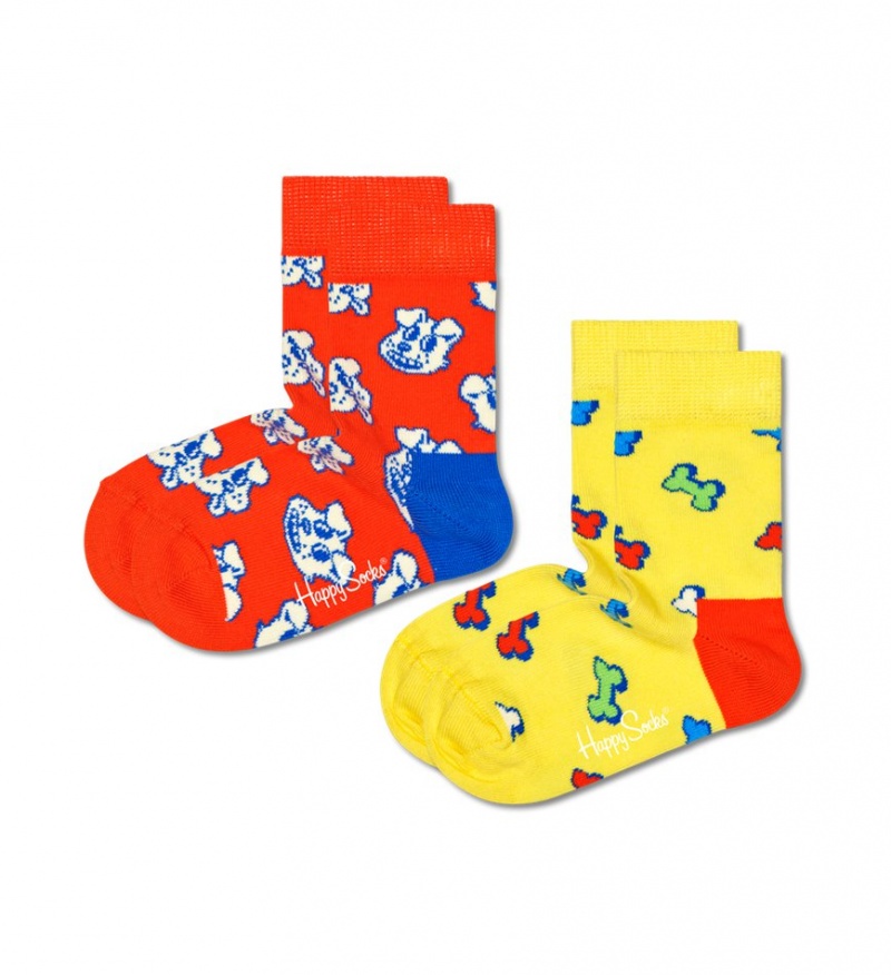 Happy Socks 2-Pack Dog and Bone Socken Kinder Orange | Schweiz 73489TXGF