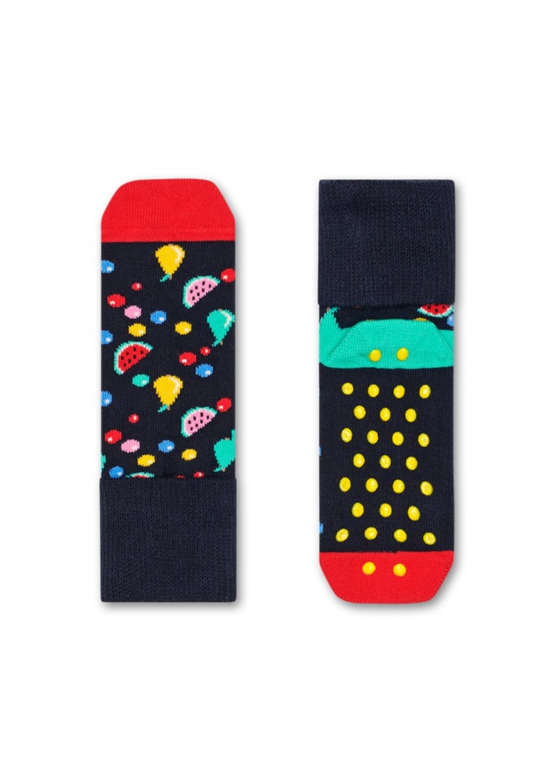 Happy Socks 2-Pack Fruit Salad Anti-Slip Socken Kinder Schwarz | Schweiz 98304ITDB