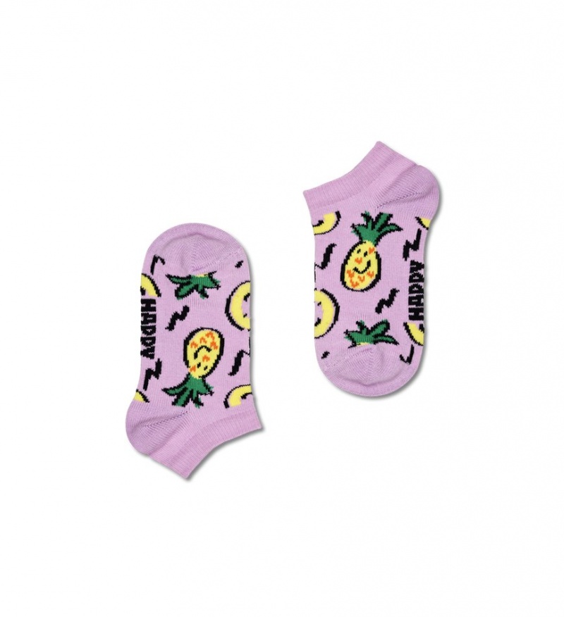 Happy Socks 2-Pack Fruits Low Socken Kinder Lila | Schweiz 53792TCSB