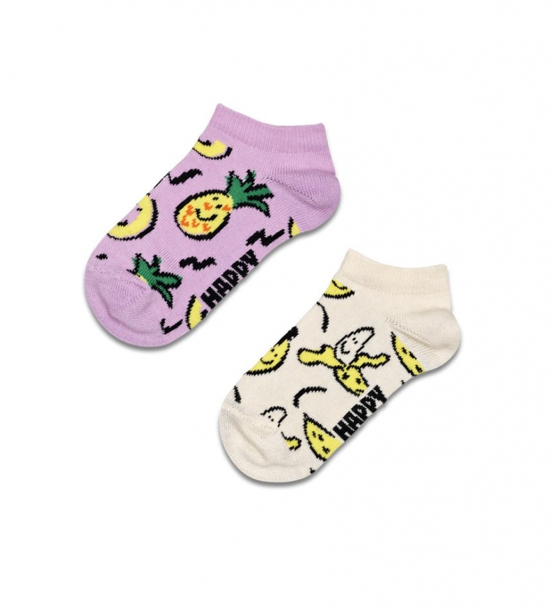 Happy Socks 2-Pack Fruits Low Socken Kinder Lila | Schweiz 53792TCSB