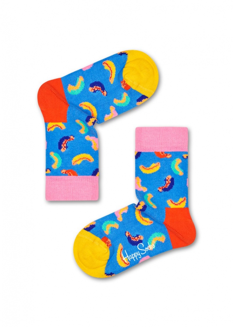 Happy Socks 2-Pack Hamburger Socken Kinder Türkis | Schweiz 01738DLXC