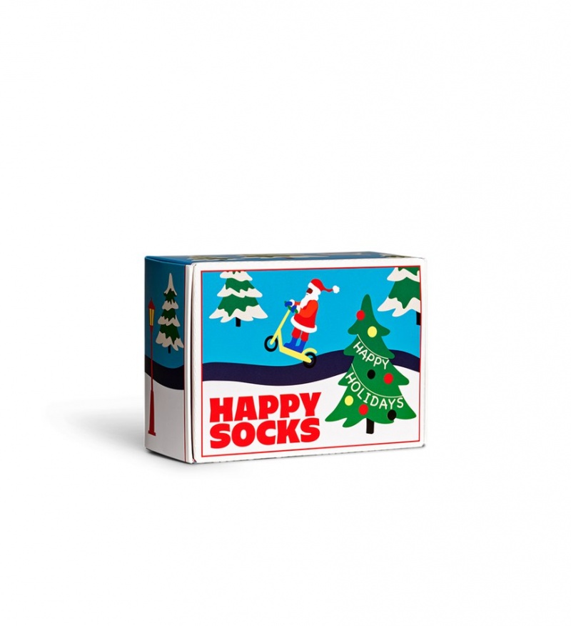 Happy Socks 2-Pack Happy Holidays Socks Gift Set Unisex Hellblau | Schweiz 54236ZOXY