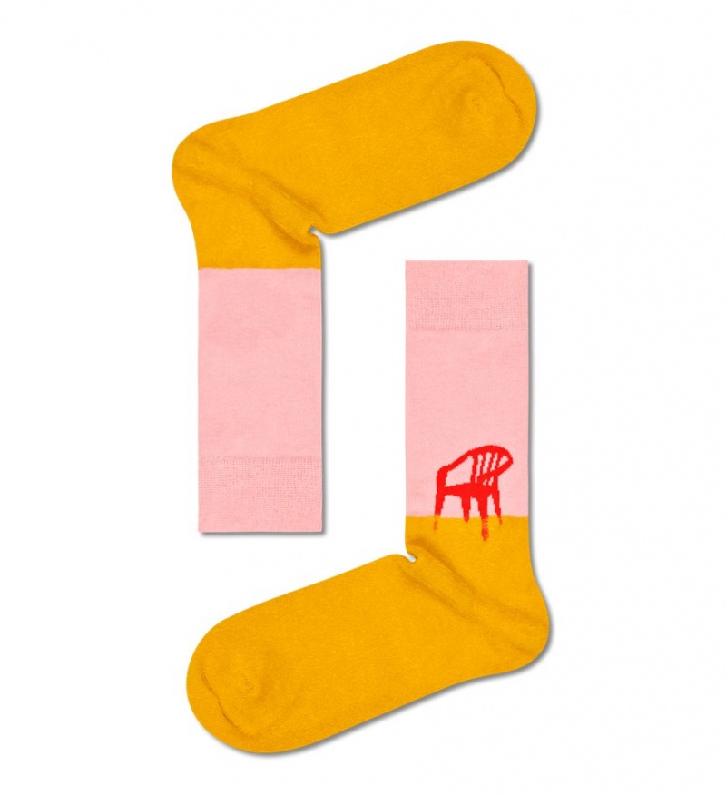 Happy Socks 2-Pack Have A Seat Socks Gift Set Unisex Schwarz | Schweiz 36157BZMA