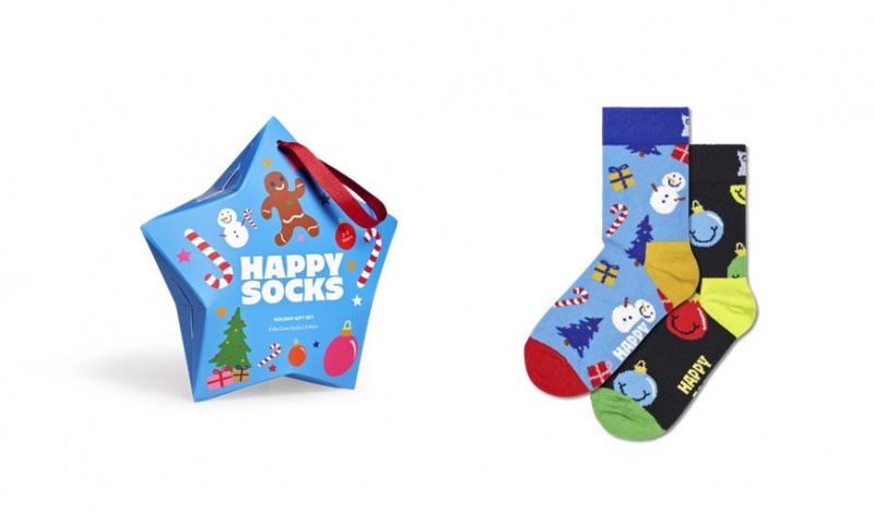 Happy Socks 2-Pack Holiday Socks Gift Set Kinder Hellblau | Schweiz 84720EWSV