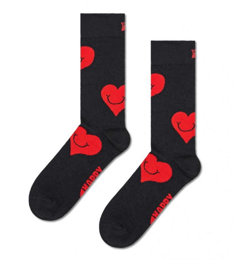 Happy Socks 2-Pack I Heart You Socks Gift Set Unisex Schwarz | Schweiz 25704GCAM