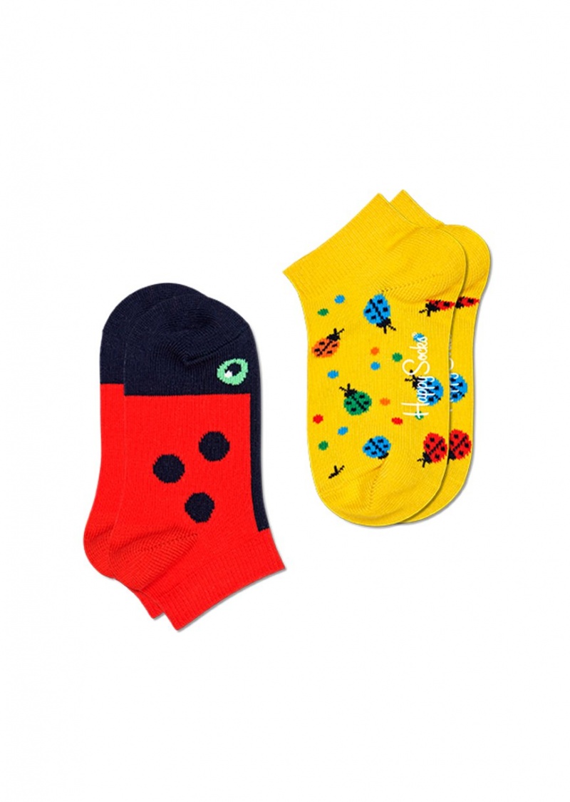 Happy Socks 2-Pack Ladybug Low Socken Kinder Mehrfarbig | Schweiz 76142PKQD