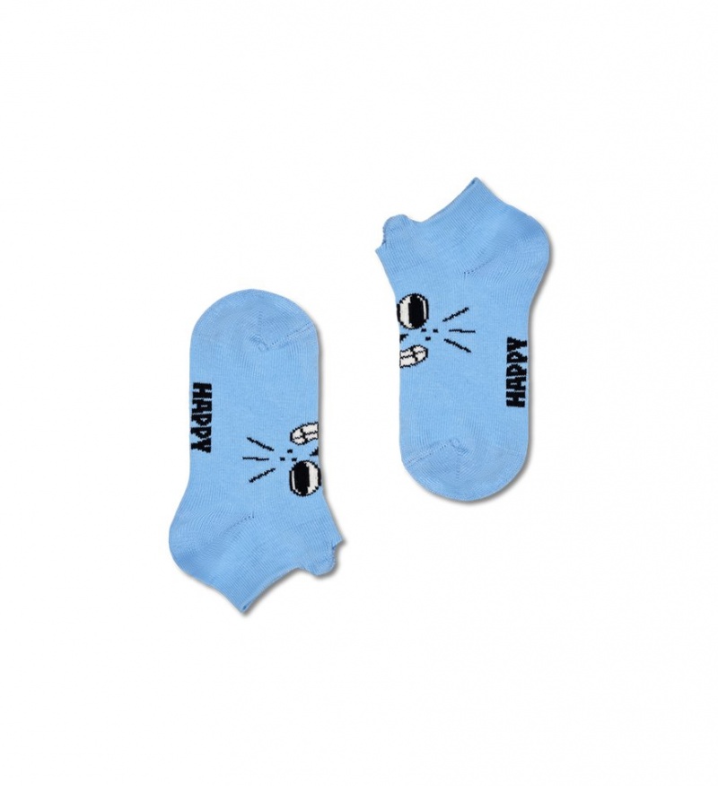 Happy Socks 2-Pack Low Cat Socken Kinder Blau | Schweiz 87964FWGN