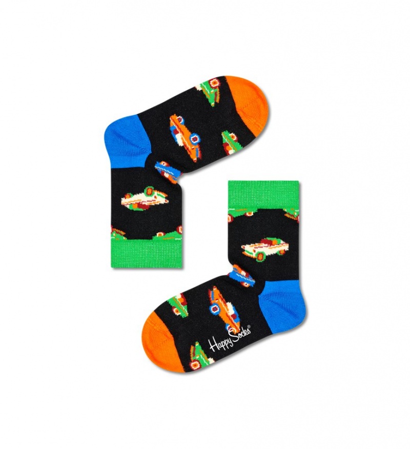 Happy Socks 2-Pack Mini & Me Car Socks Gift Set Kinder Schwarz | Schweiz 35264PXGC