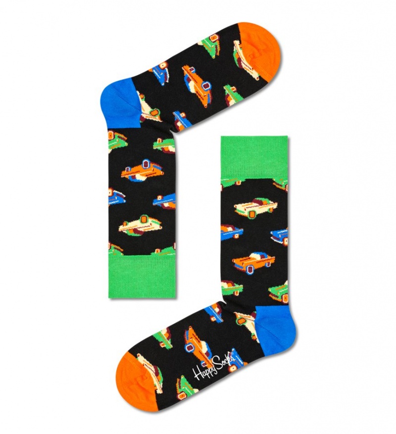 Happy Socks 2-Pack Mini & Me Car Socks Gift Set Kinder Schwarz | Schweiz 35264PXGC