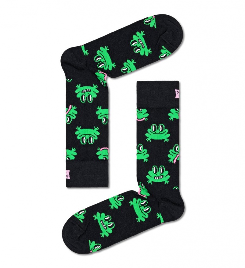 Happy Socks 2-Pack Mini & Me Froggys Gift Set Unisex Schwarz | Schweiz 72046LTKZ