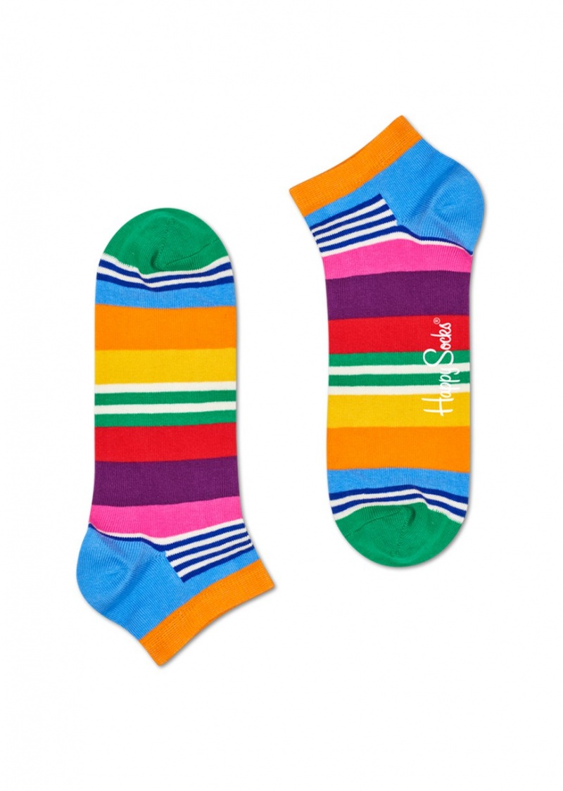 Happy Socks 2-Pack Multi Stripe Low Socken Unisex Blau | Schweiz 92107SKLC