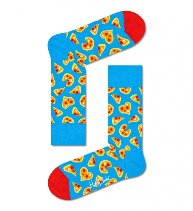 Happy Socks 2-Pack Pizza Love Socks Gift Set Unisex Grün | Schweiz 46315KZMP