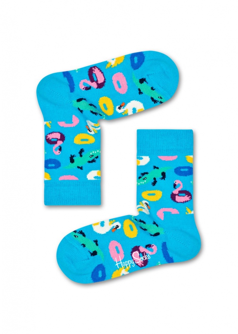 Happy Socks 2-Pack Poolparty Socken Kinder Hellblau | Schweiz 97062GZKD