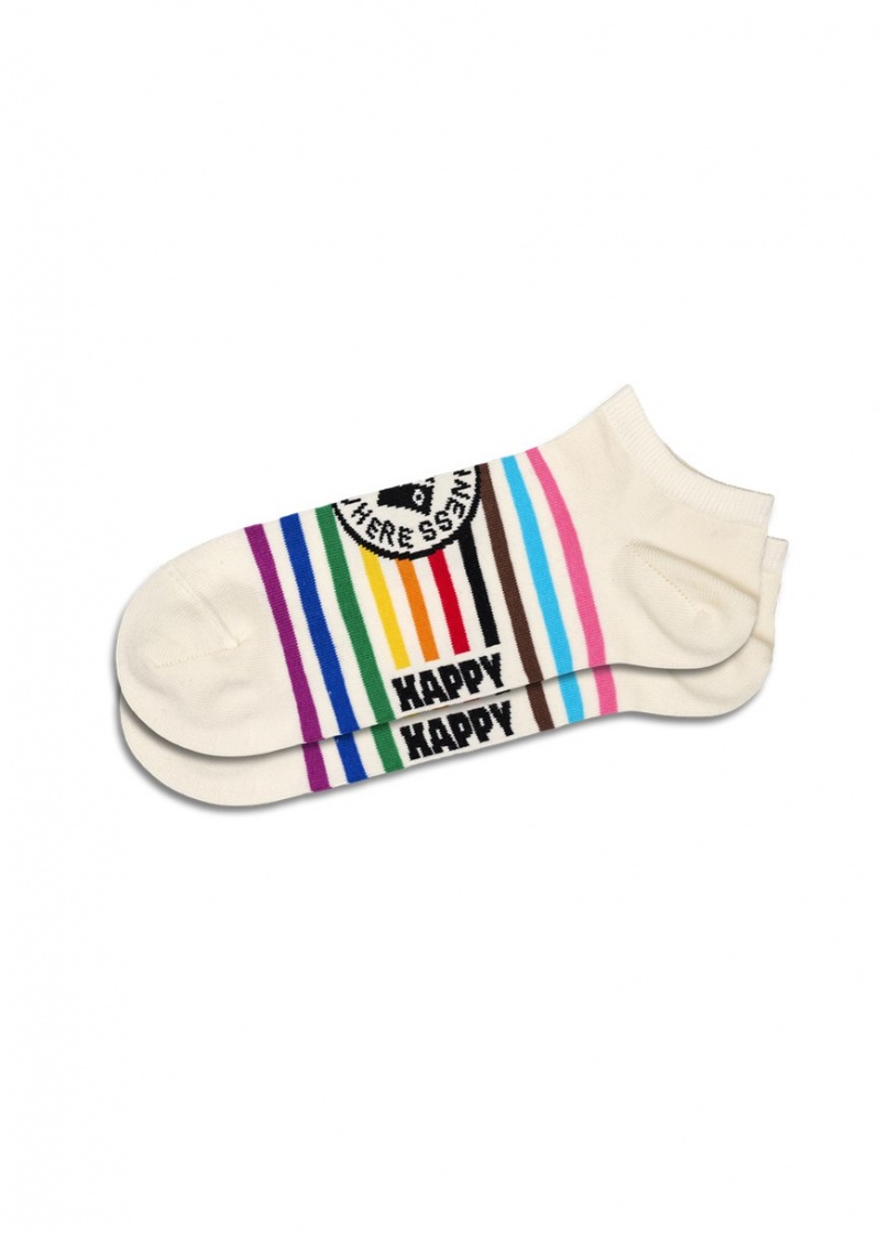 Happy Socks 2-Pack Pride Low Socken Unisex Weiß | Schweiz 84091IESP