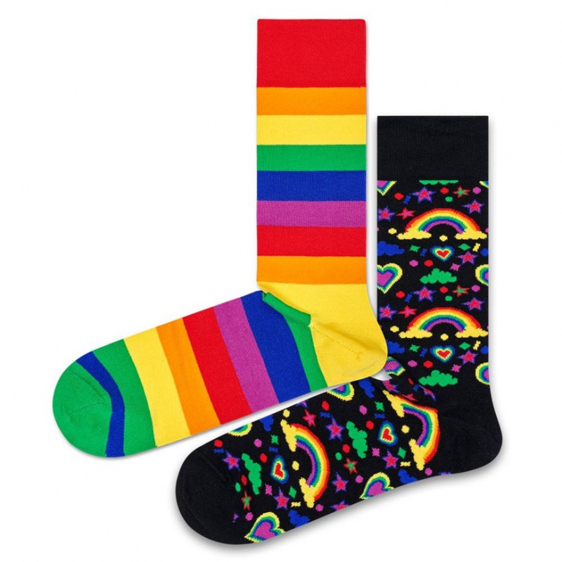 Happy Socks 2-Pack Pride Socks Gift Set Unisex Gelb | Schweiz 69247UCDX