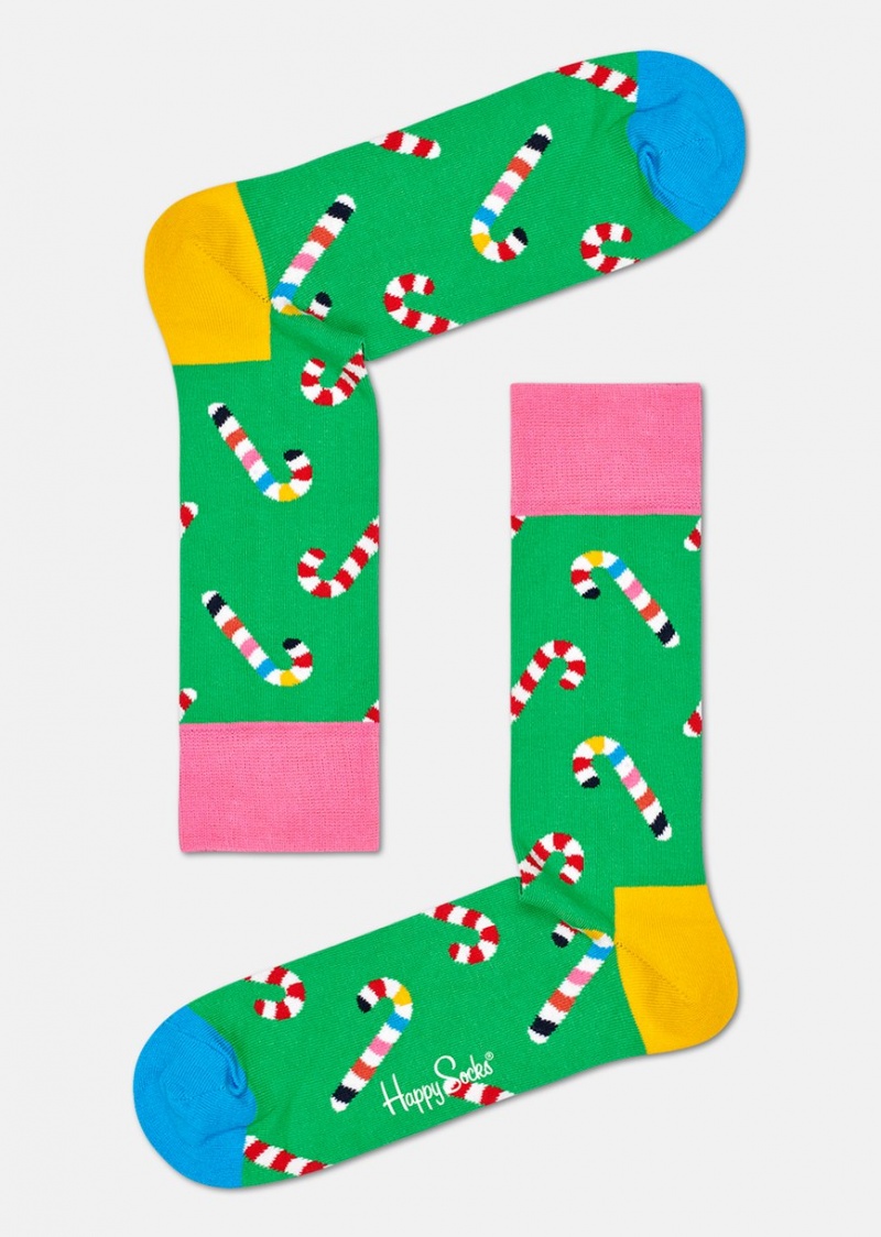 Happy Socks 2-Pack Psychedelic Candy Cane Socks Gift Set Unisex Hellrot | Schweiz 24073FZME