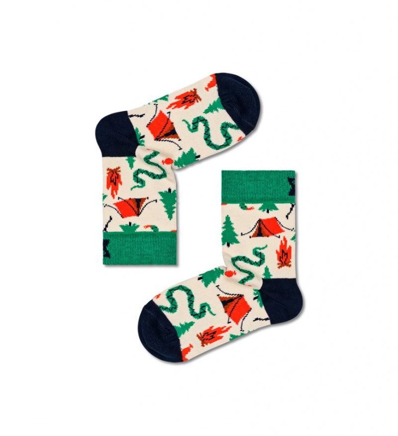 Happy Socks 2-Pack Scout Life Socken Kinder Weiß | Schweiz 45768STFV