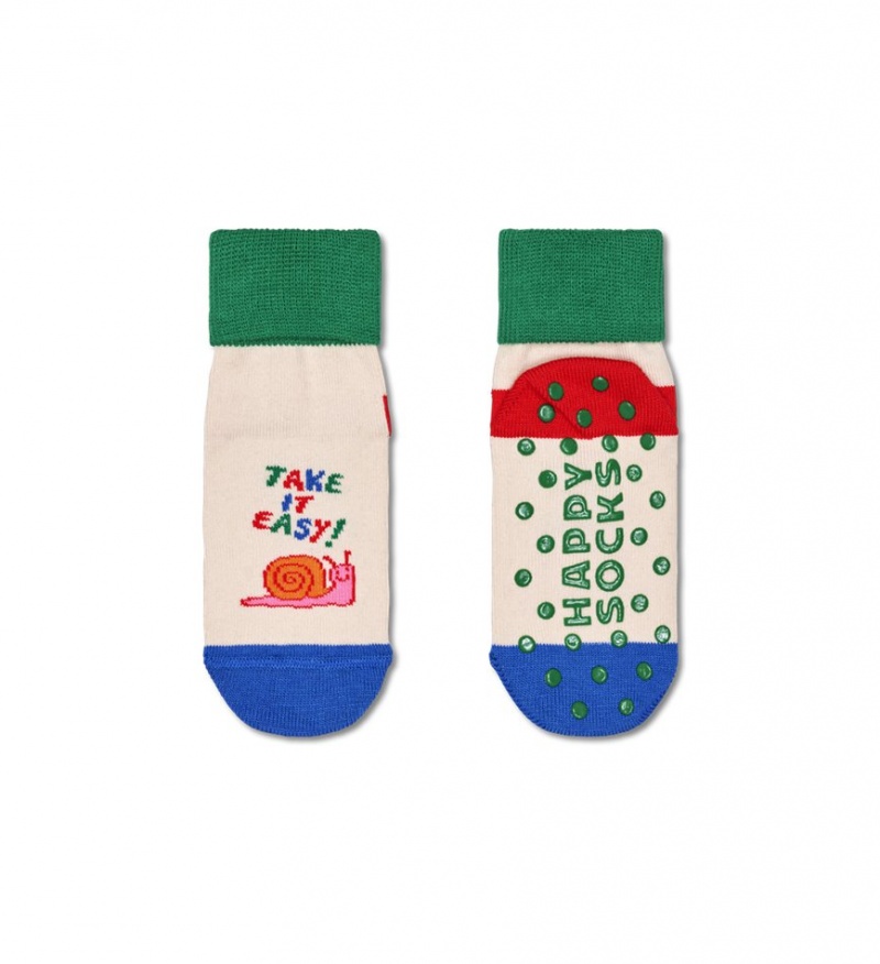 Happy Socks 2-Pack Take It Easy Anti-Slip Socken Kinder Mehrfarbig | Schweiz 42179XHMU