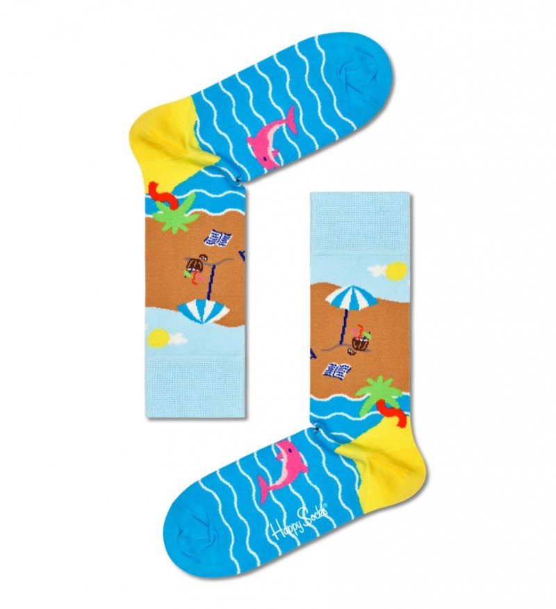 Happy Socks 2-Pack Wish You Were Here Gift Set Unisex Gelb | Schweiz 18765GIKY