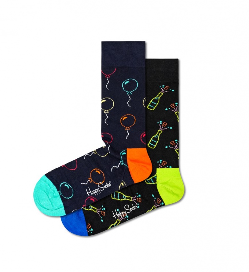 Happy Socks 2-Pack You Did It Socks Gift Set Unisex Schwarz | Schweiz 05196NEYT