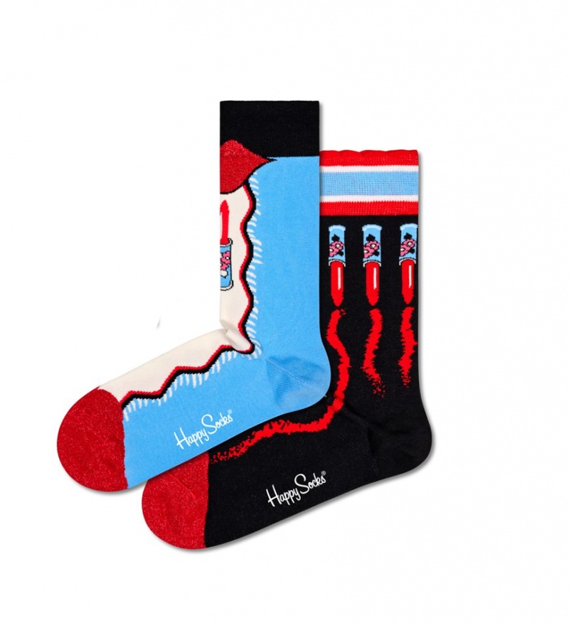 Happy Socks 2-Pack Zandra Rhodes Gift Set Unisex Schwarz | Schweiz 50896TBGA