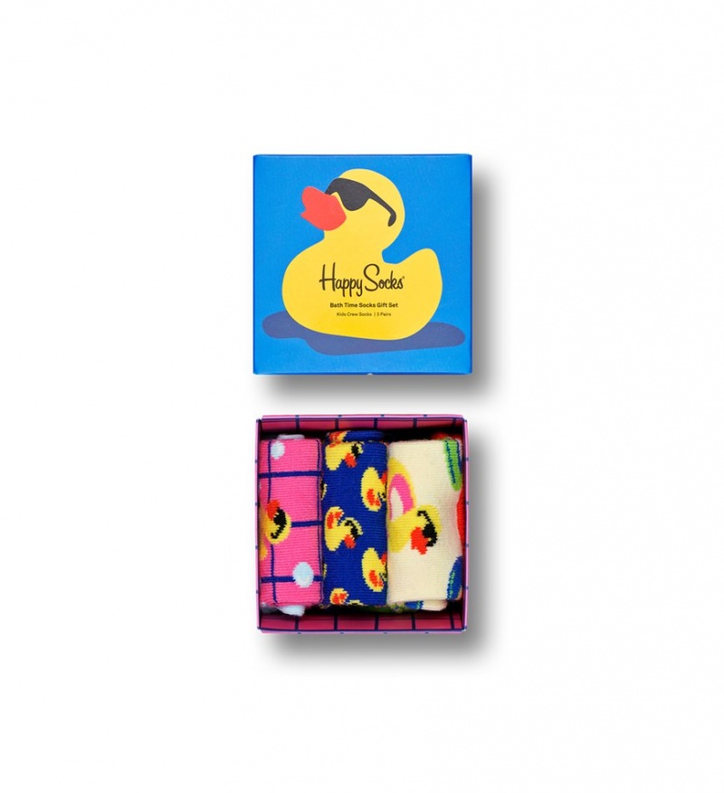 Happy Socks 3-Pack Bathtime Gift Set Kinder Hellgelb | Schweiz 92315GDOM