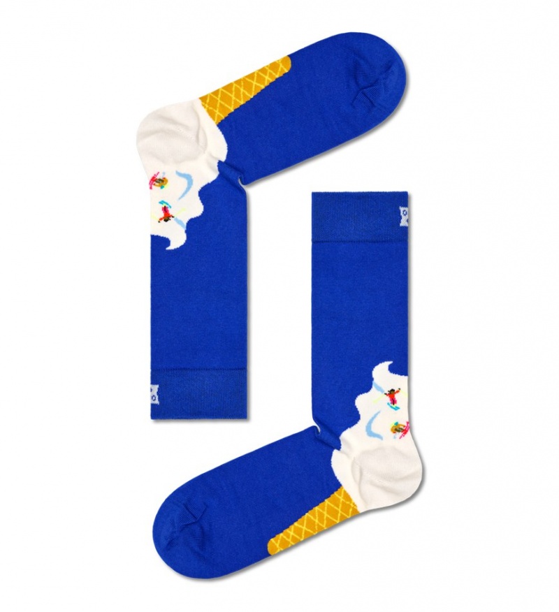 Happy Socks 3-Pack Downhill Skiing Socks Gift Set Unisex Blau | Schweiz 04596GCEQ