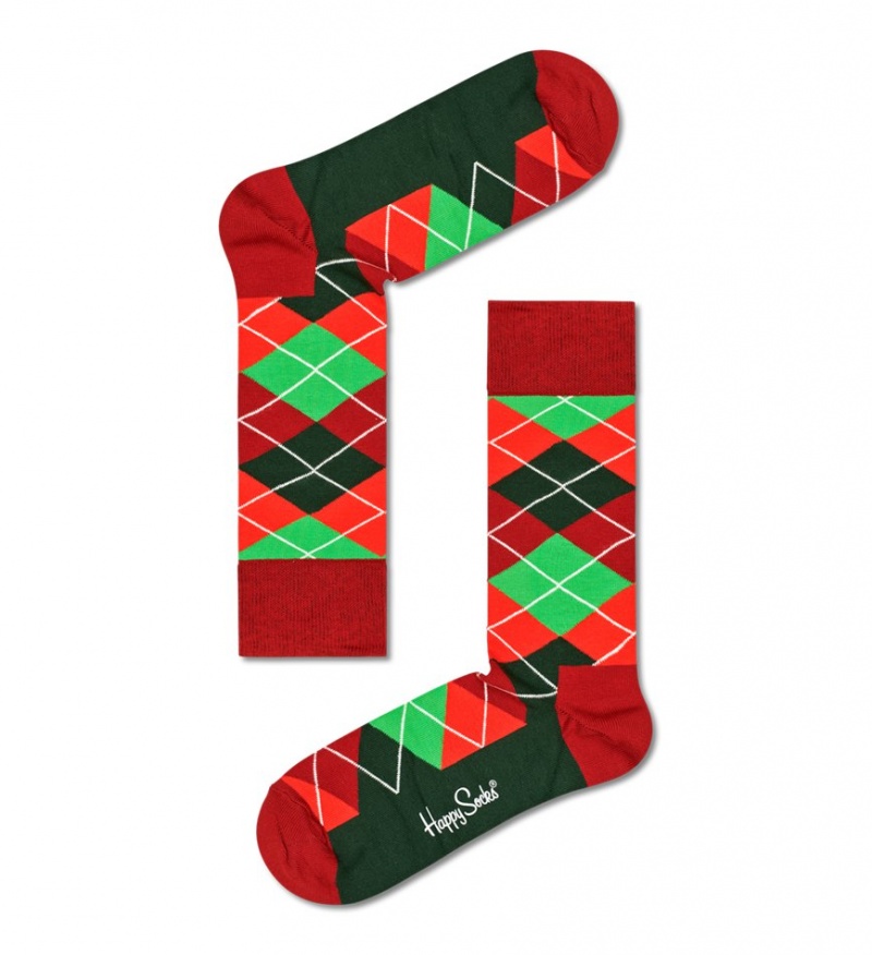 Happy Socks 3-Pack Holiday Classics Gift Set Unisex Rot | Schweiz 87903HEIC