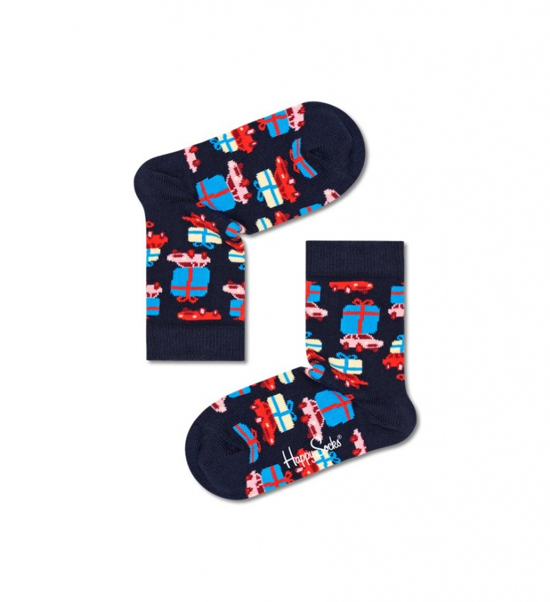 Happy Socks 3-Pack Holiday Socks Gift Set Kinder Navy | Schweiz 64890ZDJC