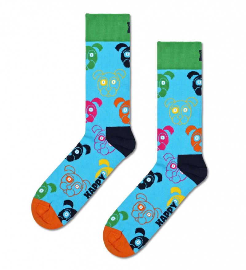 Happy Socks 3-Pack Mixed Dog Socks Gift Set Unisex Navy | Schweiz 54631RSLM