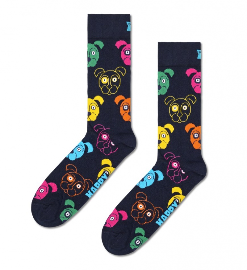 Happy Socks 3-Pack Mixed Dog Socks Gift Set Unisex Navy | Schweiz 54631RSLM