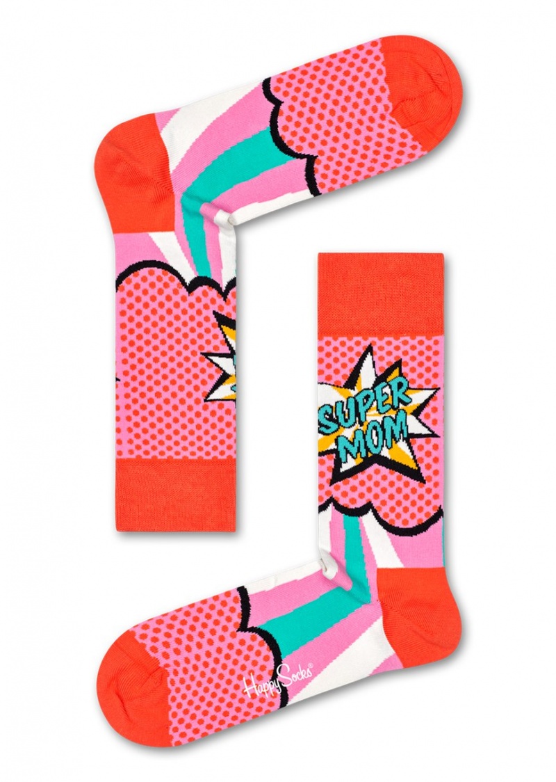 Happy Socks 3-Pack Mother's Day Socks Gift Set Unisex Rosa | Schweiz 68204JBIY