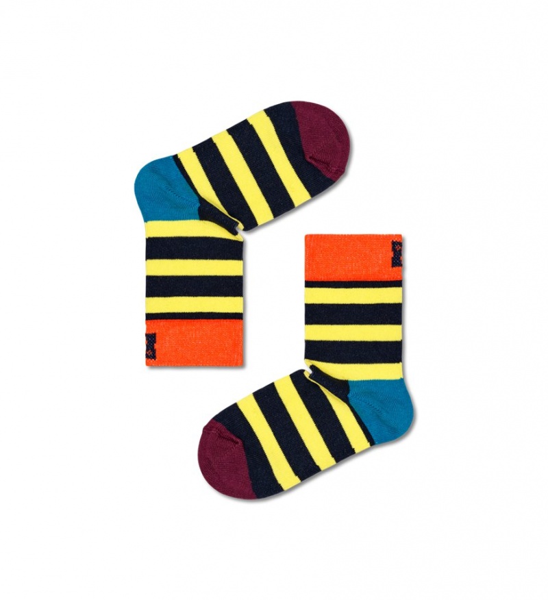 Happy Socks 3-Pack Peek-A-Boo Gift Set Kinder Navy | Schweiz 80713SEQI