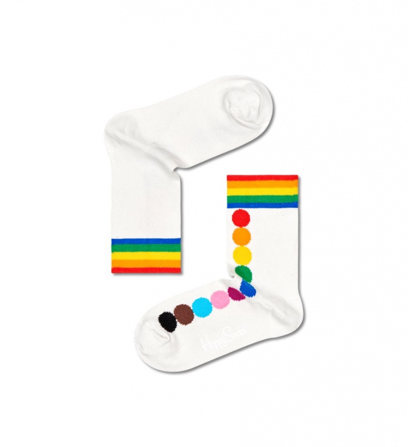 Happy Socks 3-Pack Pride Socks Gift Set Kinder Weiß | Schweiz 85014RXBI